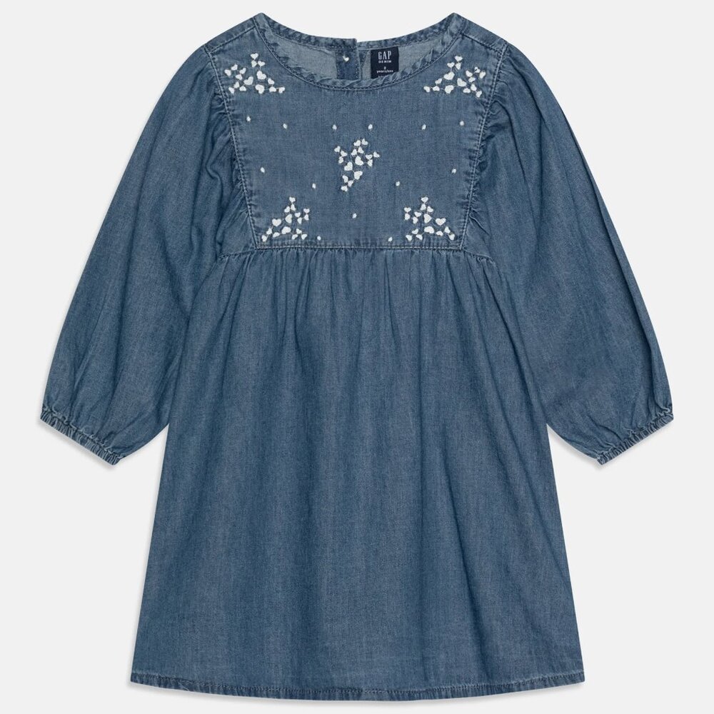 babyGap Embroidered Denim Dress/NWT/4 Years